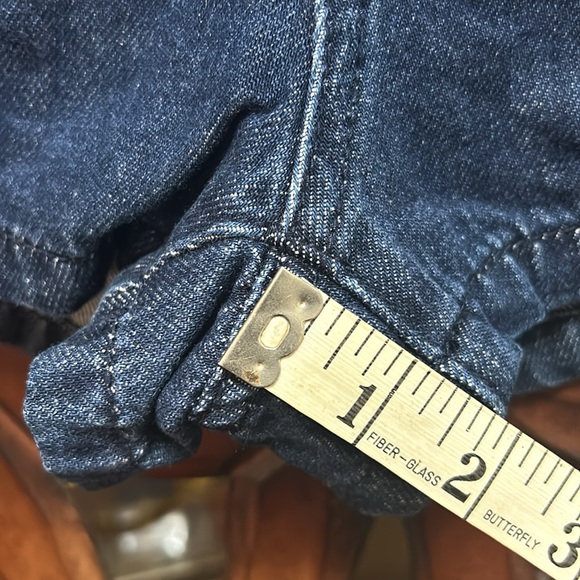 Free People Side-Button Sailor Denim Hot Pants/Shorts - Picture 7 of 7